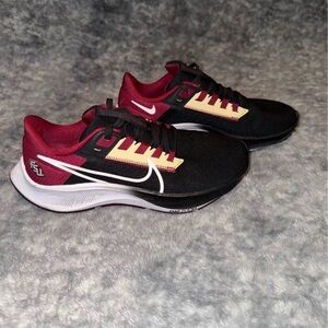 Nike Black and Burgundy Running Shoes